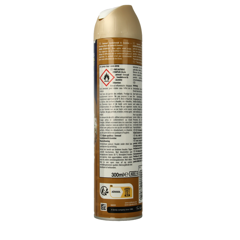 Glade Aerosol sensual sandelwood & jasmin 300 Milliliter