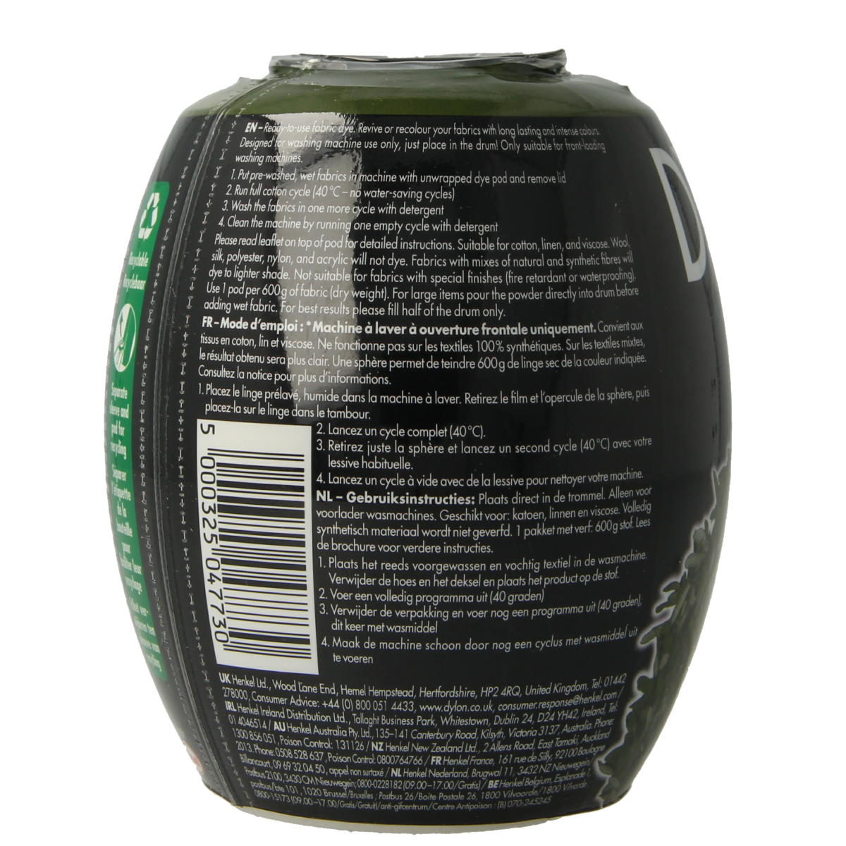 Dylon Pod olive green 350.00 Gram