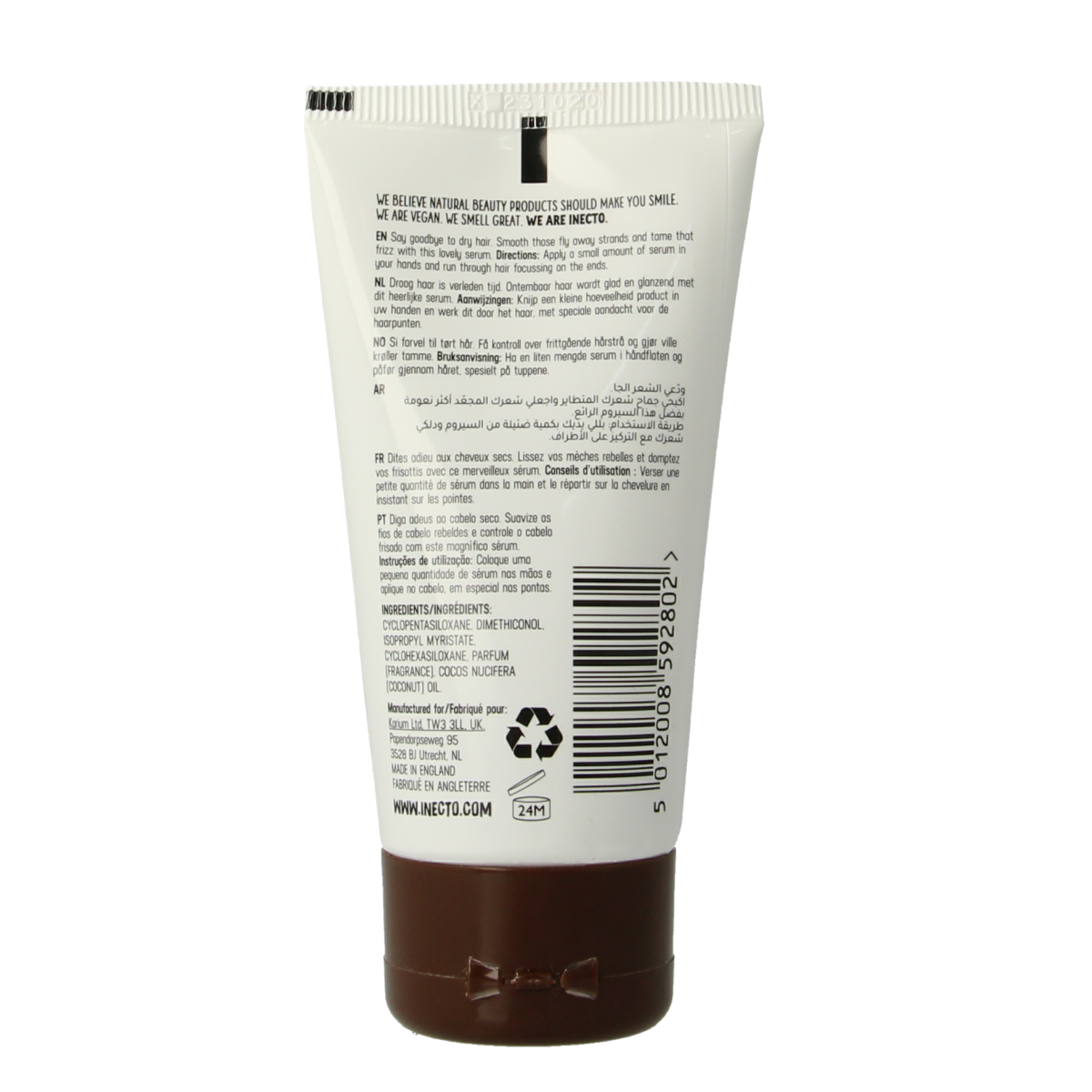 Inecto Naturals Coconut olie haarserum 50.00 Milliliter
