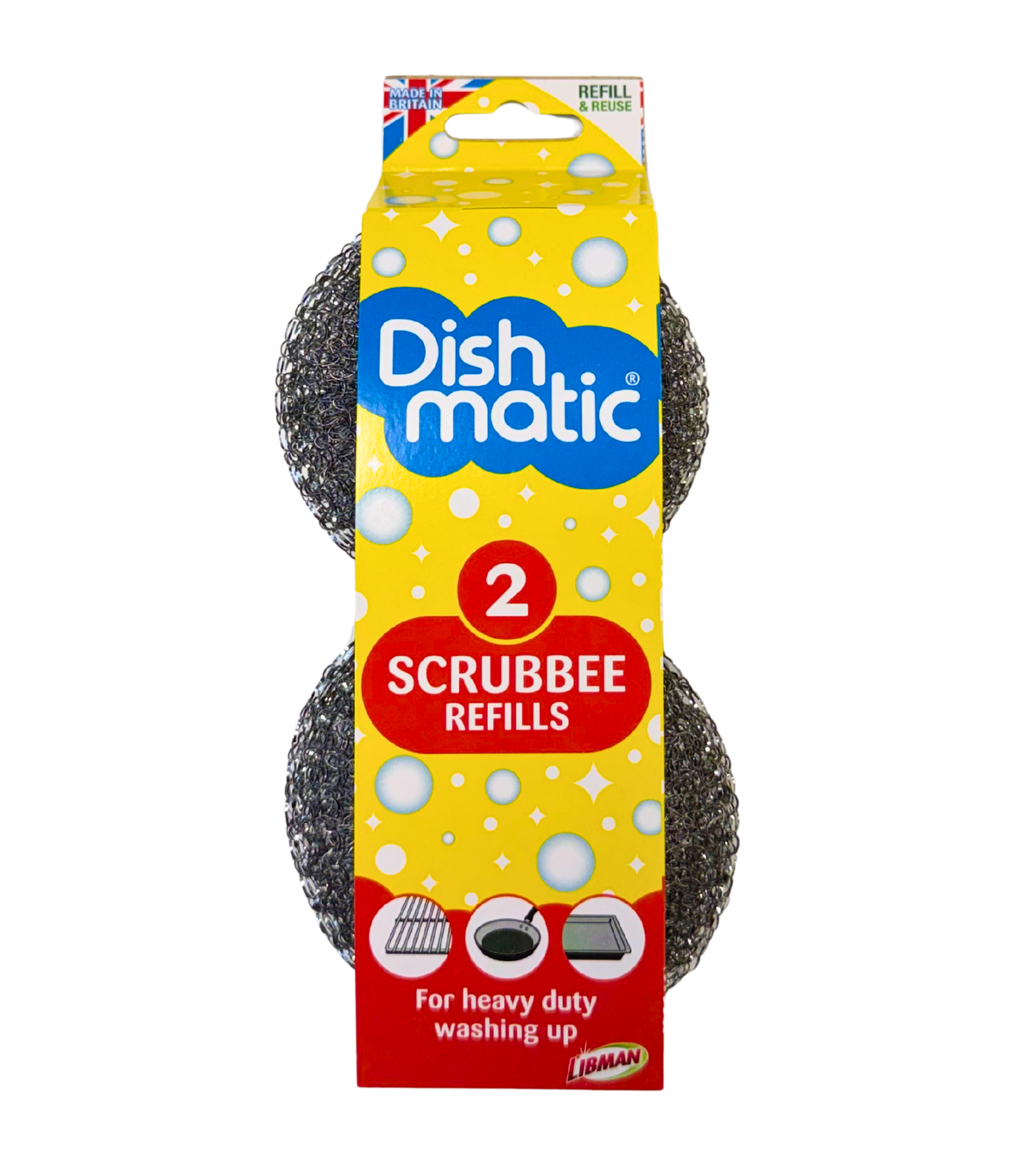 Dishmatic Scrubbee staalborstel vervanging 2.00 Stuks