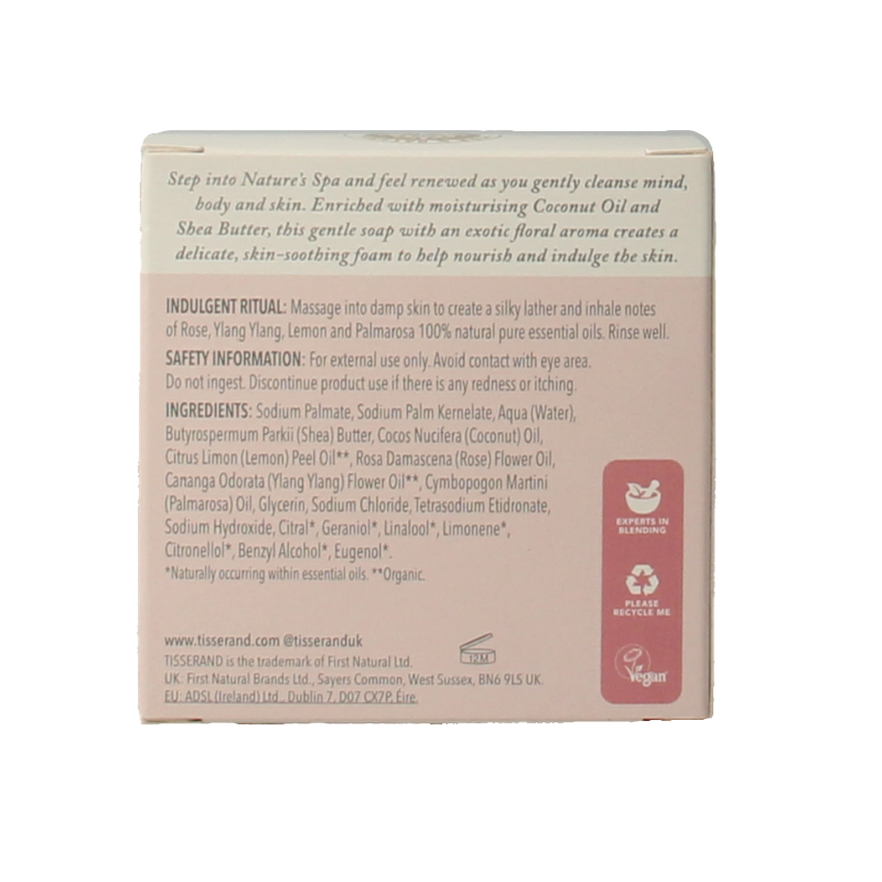 Tisserand Zeep roos & ylang ylang 100 Gram