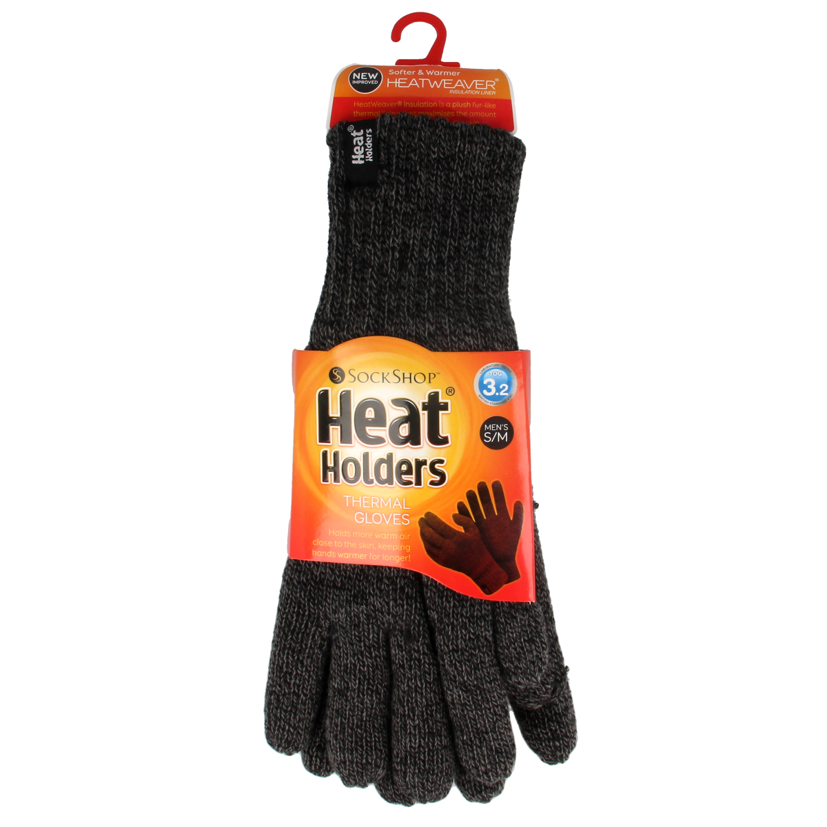 Heat Holders Flat knit gloves S/M charcoal 1.00 Paar