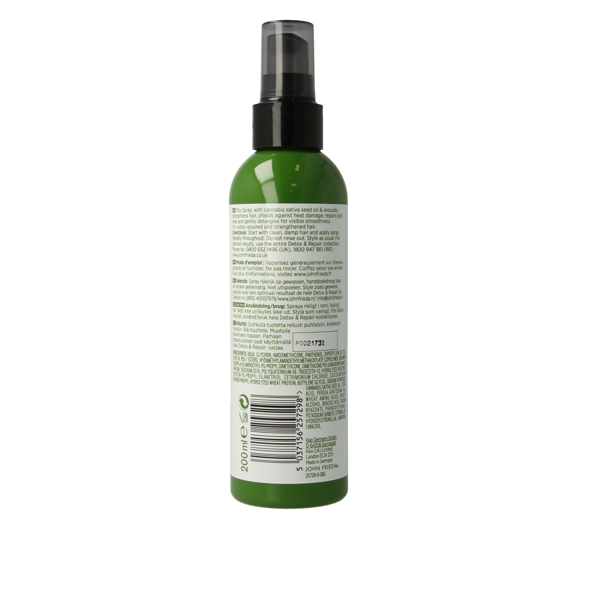 John Frieda Protect spray detox & repair 200.00 Milliliter