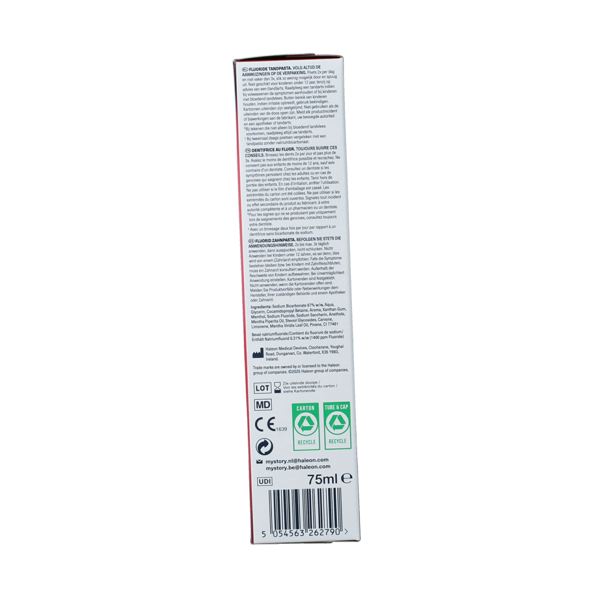 Parodontax Tandpasta extra fresh 75.00 Milliliter