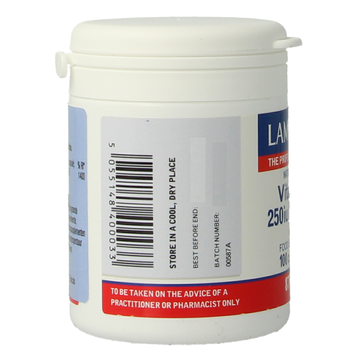 Lamberts Vitamine E 250IE natuurlijk 100.00 Vegetarische capsules