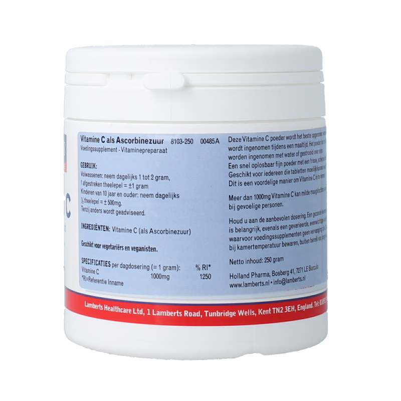 Lamberts Vitamine C ascorbinezuur 250 Gram