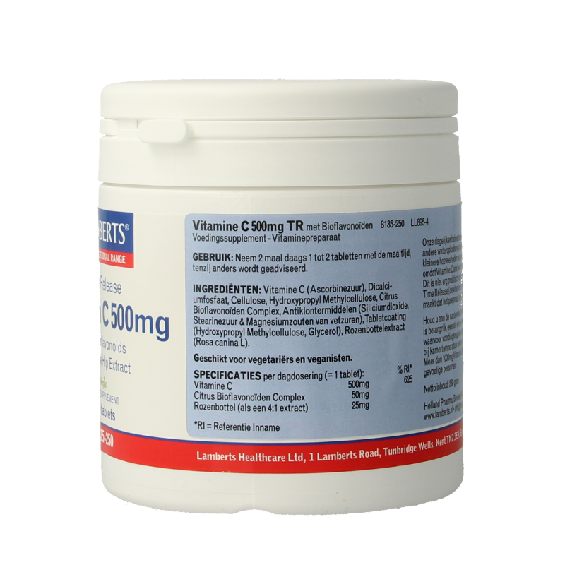 Lamberts Vitamine C 500 time released & bioflavonoiden 250 Tabletten