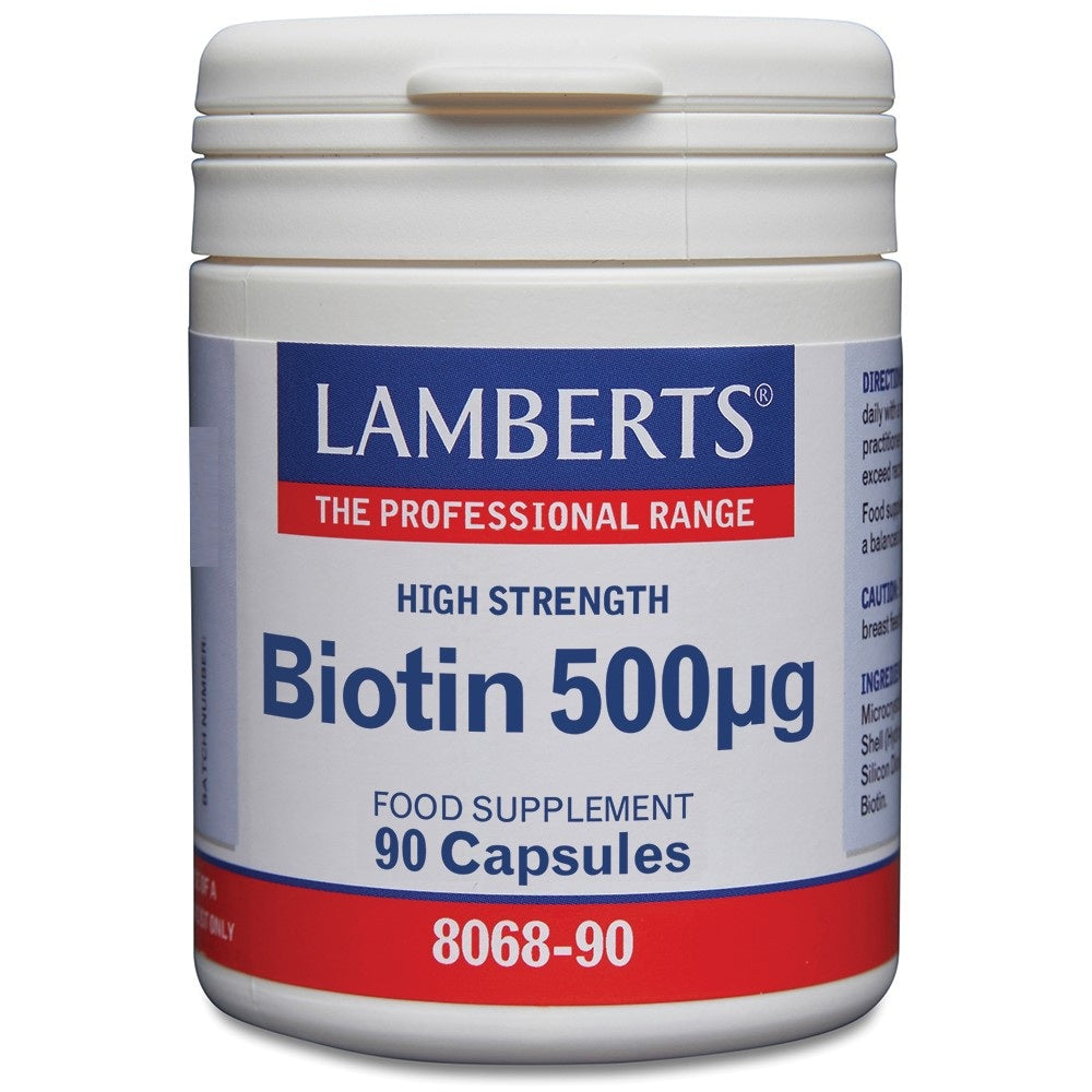 Lamberts Vitamine B8 500mcg (biotine) 90.00 Vegetarische capsules