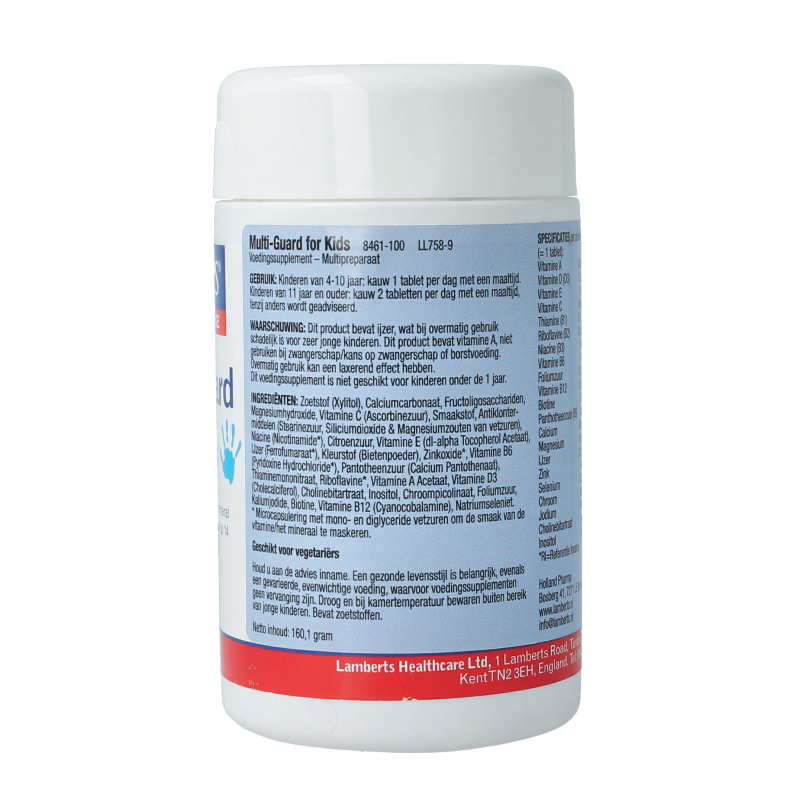 Lamberts Multi-guard for kids (playfair) 100 Kauwtabletten