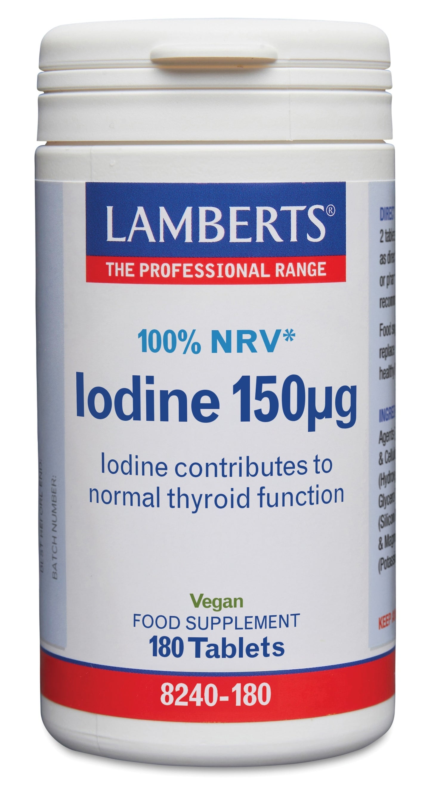 Lamberts Jodium 150mcg (iodine) 180.00 Tabletten