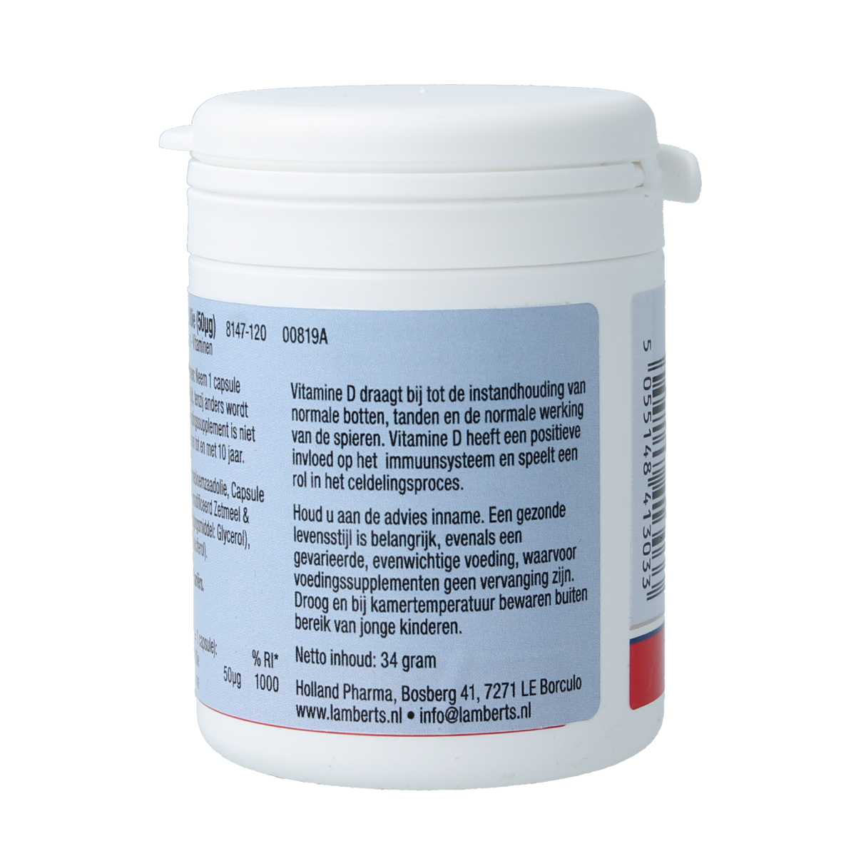 Lamberts Vitamine D3 2000IE 50mcg 120.00 Capsules