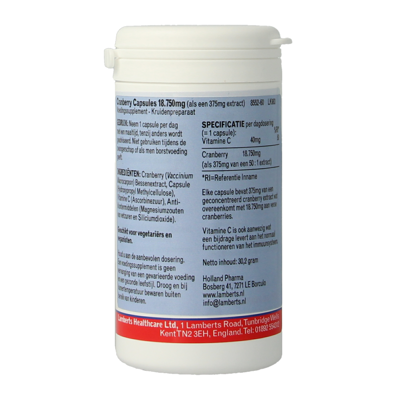 Lamberts Cranberry 60.00 Capsules