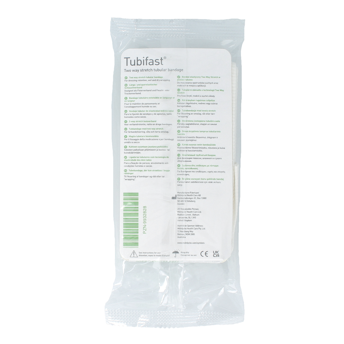 Tubifast Groen M 1 meter 1.00 Stuks