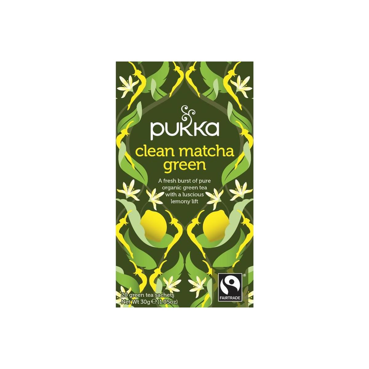 Pukka Clean matcha green bio 20 Zakjes