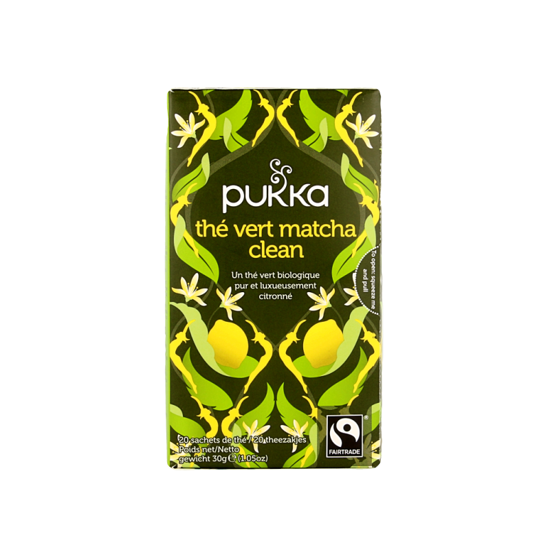 Pukka Clean matcha green bio 20 Zakjes