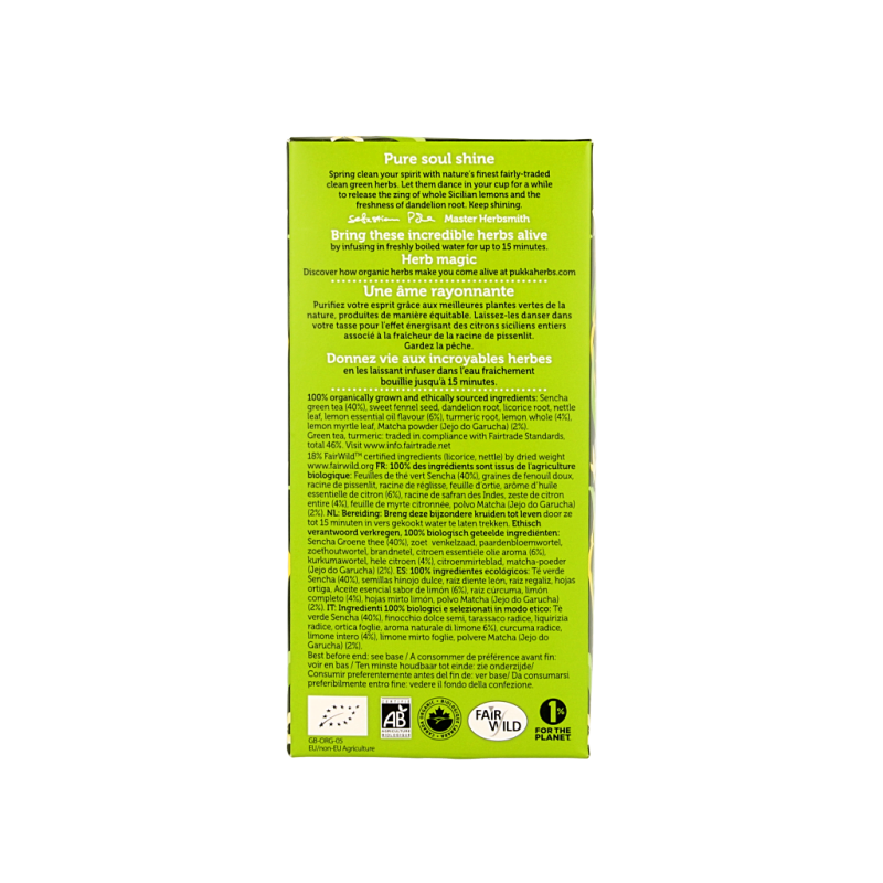 Pukka Clean matcha green bio 20 Zakjes