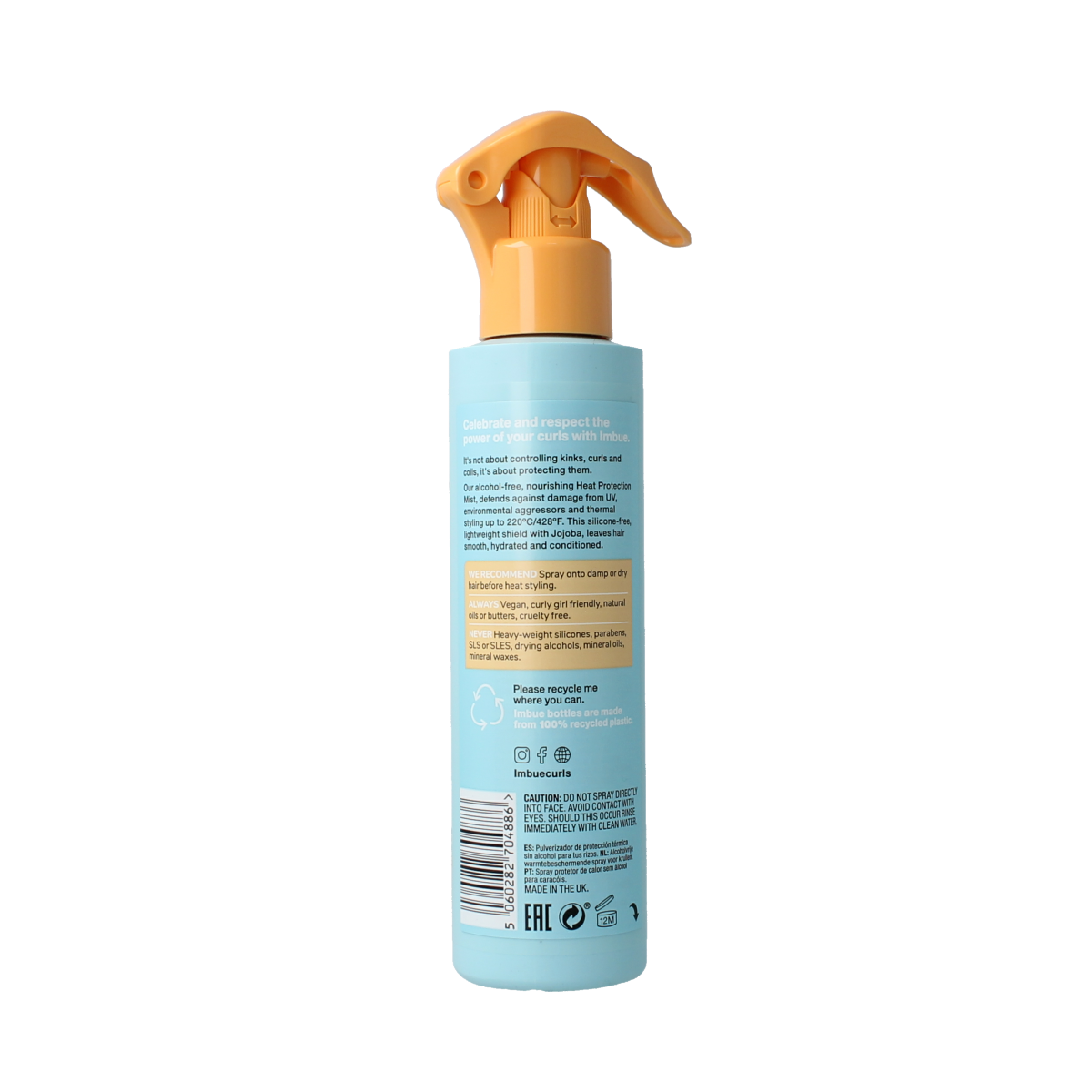 Imbue Curl defending heat protection mist 200.00 Milliliter