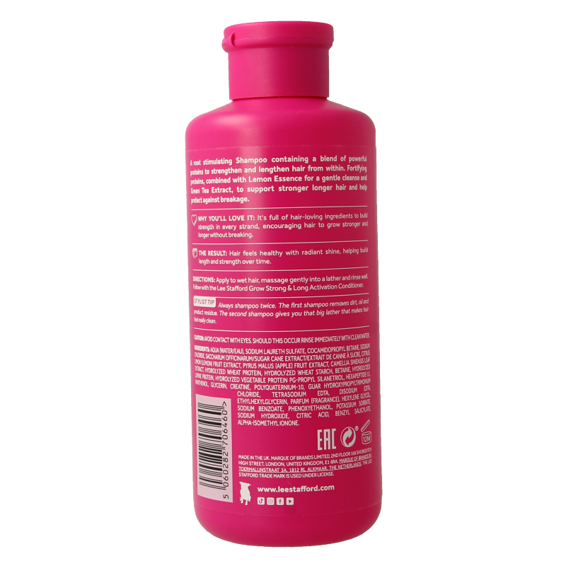 Lee Stafford Grow long & strong activation shampoo 250 Milliliter