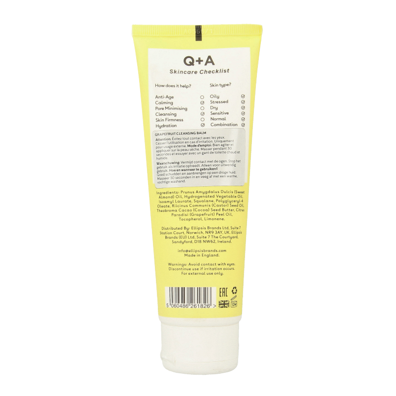 Q+A Grapefruit cleansing balm 125.00 Milliliter