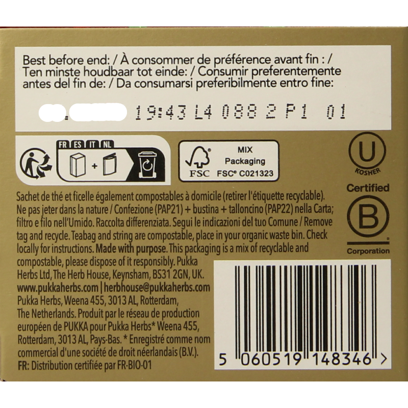 Pukka Winter warmer bio 20 Zakjes