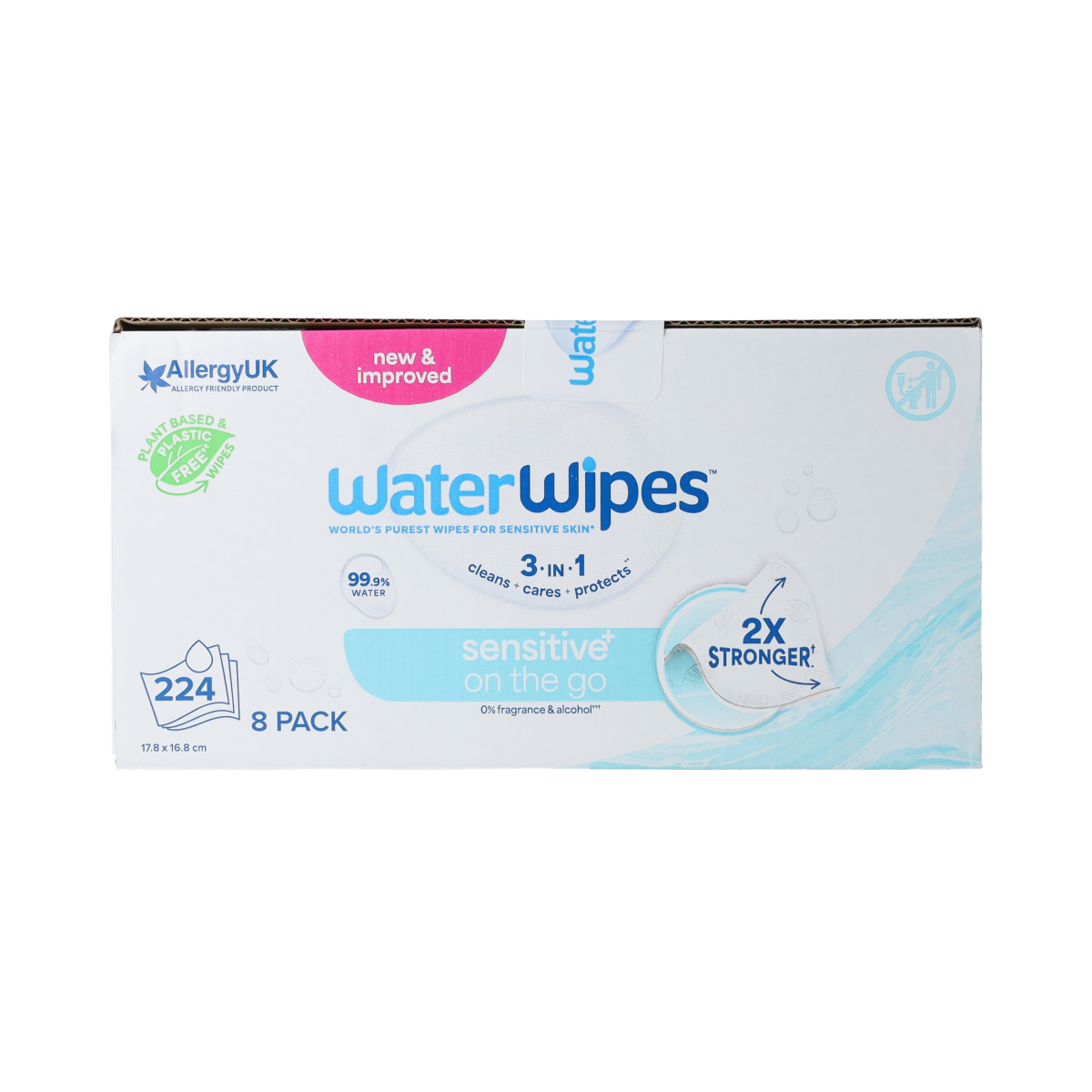 Waterwipes Waterwipes On The Go 8 x 28st 8.00 Stuks