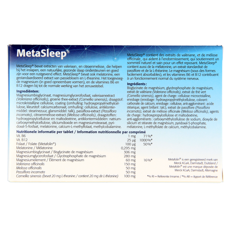 Metagenics Metasleep 30 Tabletten