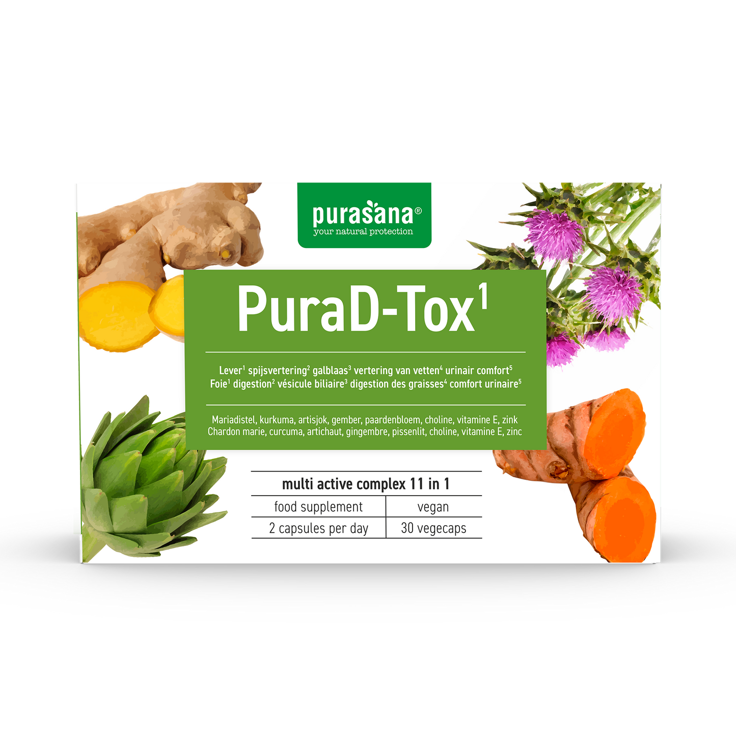 Purasana Purad-tox 30.00 Vegetarische capsules