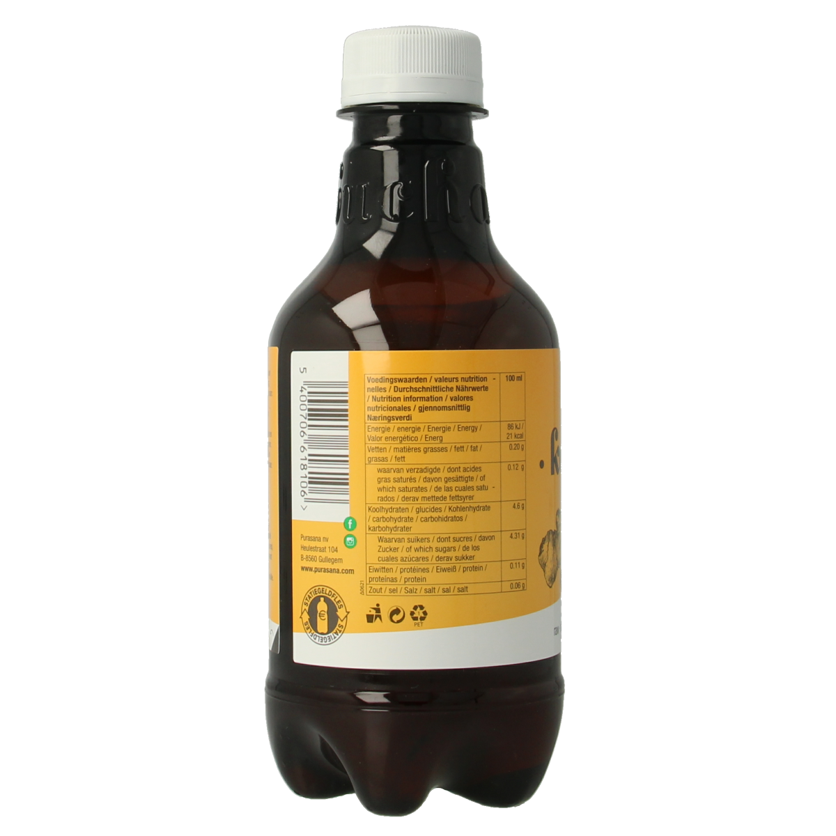 Purasana Kombucha curcuma vegan bio 330.00 Milliliter