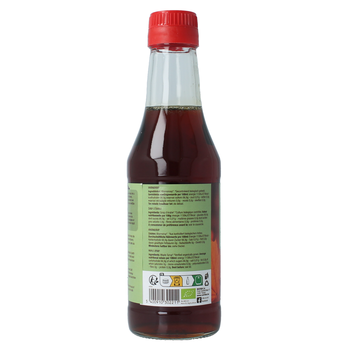Nutribel Ahornsiroop graad C bio 240.00 Milliliter