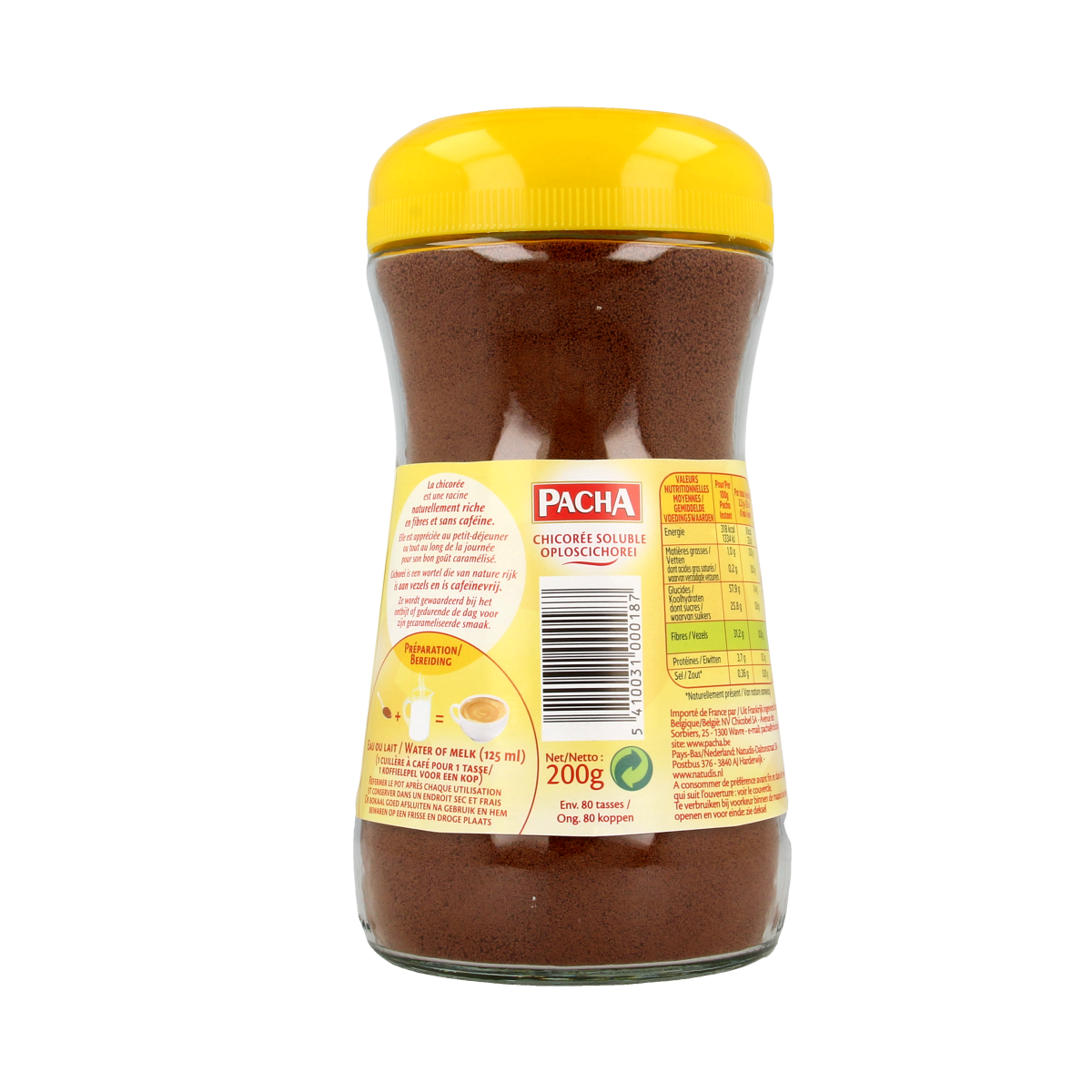 Pacha Instant koffie bruin 200.00 Gram