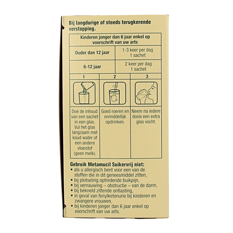 Metamucil Metamucil orange suikervrij 30 Sachets