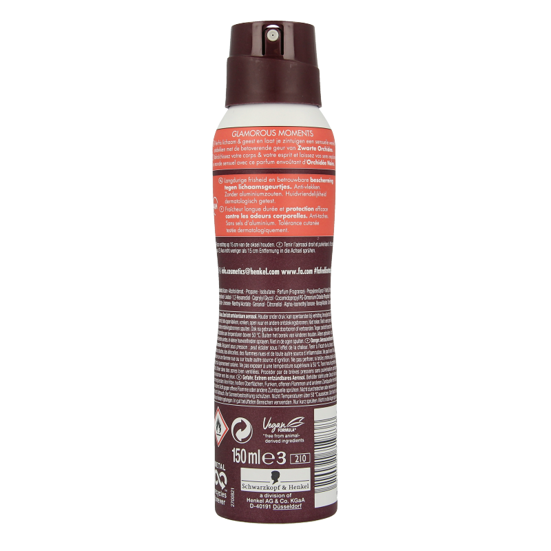 FA Deodorant spray glamorous moments 150 Milliliter