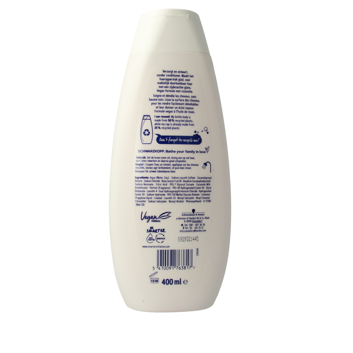 Schwarzkopf Shampoo zijde doorkammer 400.00 Milliliter