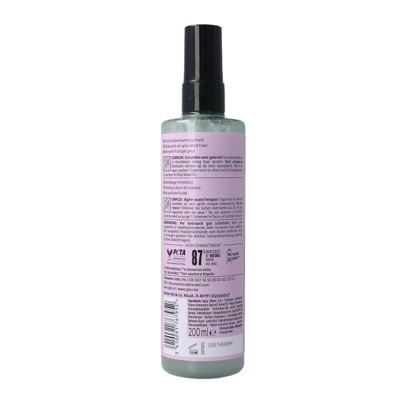 Gliss Kur Anti-klit spray liquid silk gloss 200 Milliliter