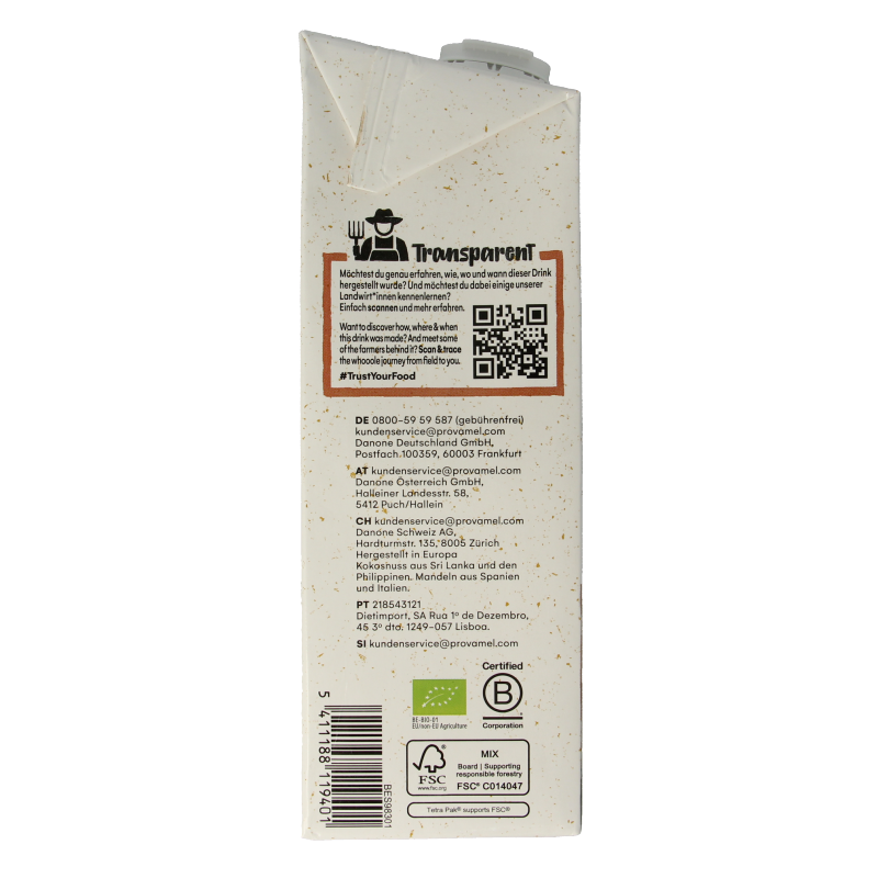 Provamel Drink kokos amandel bio 1 Liter
