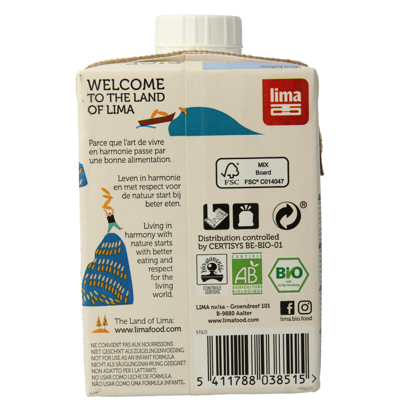 Lima Rice drink original bio 500 Milliliter