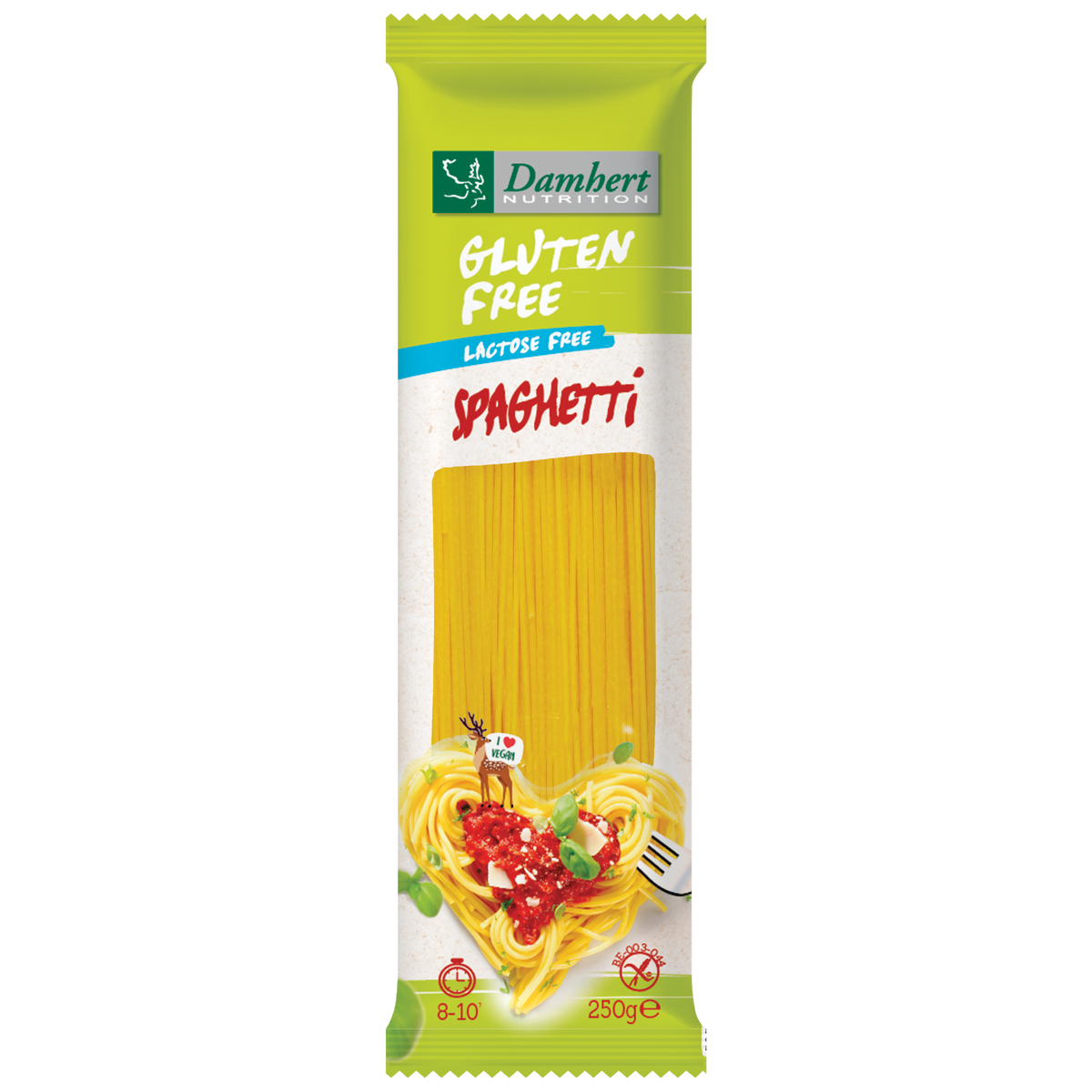 Damhert Pasta spaghetti glutenvrij 250.00 Gram