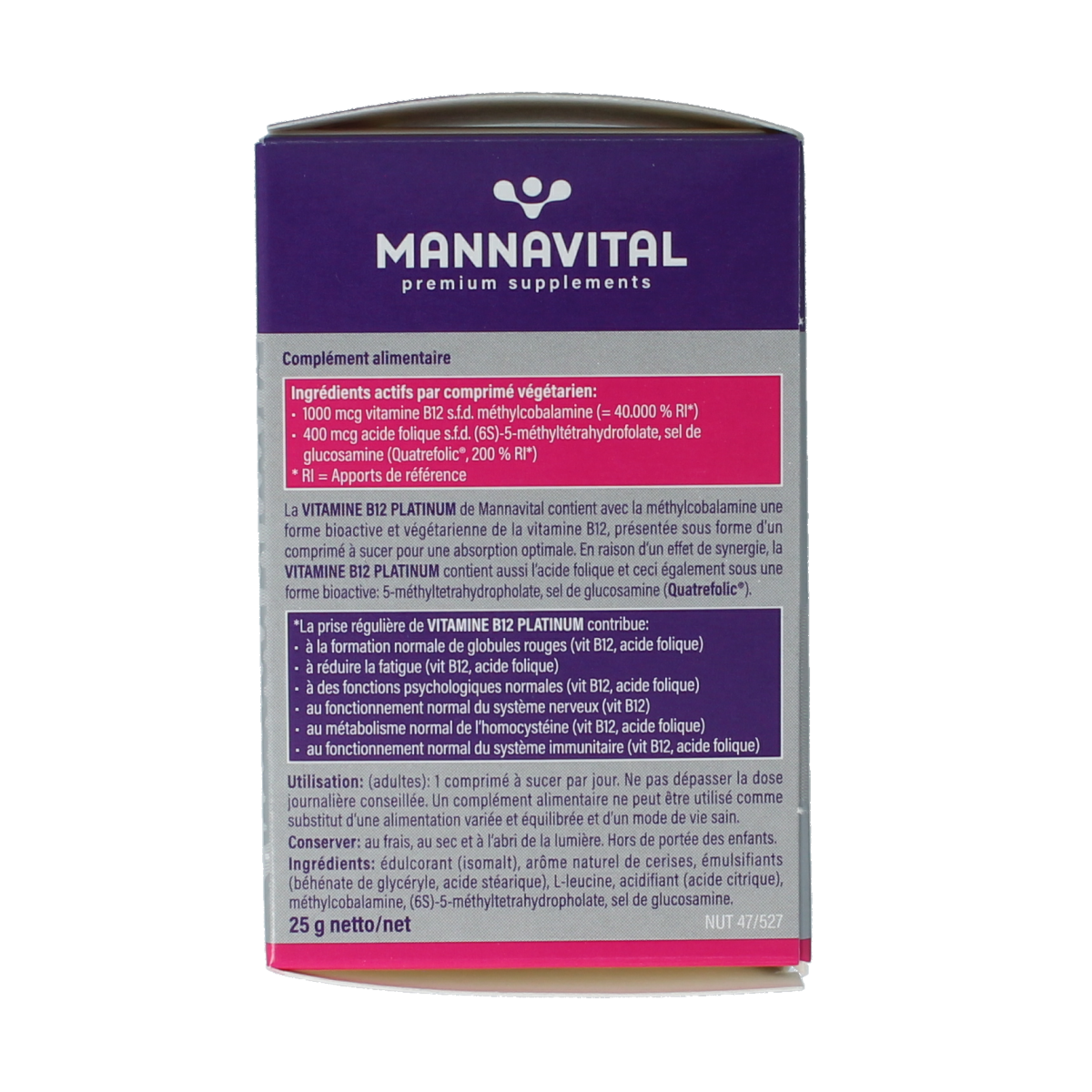 Mannavital Vitamine B12 platinum 60.00 Tabletten