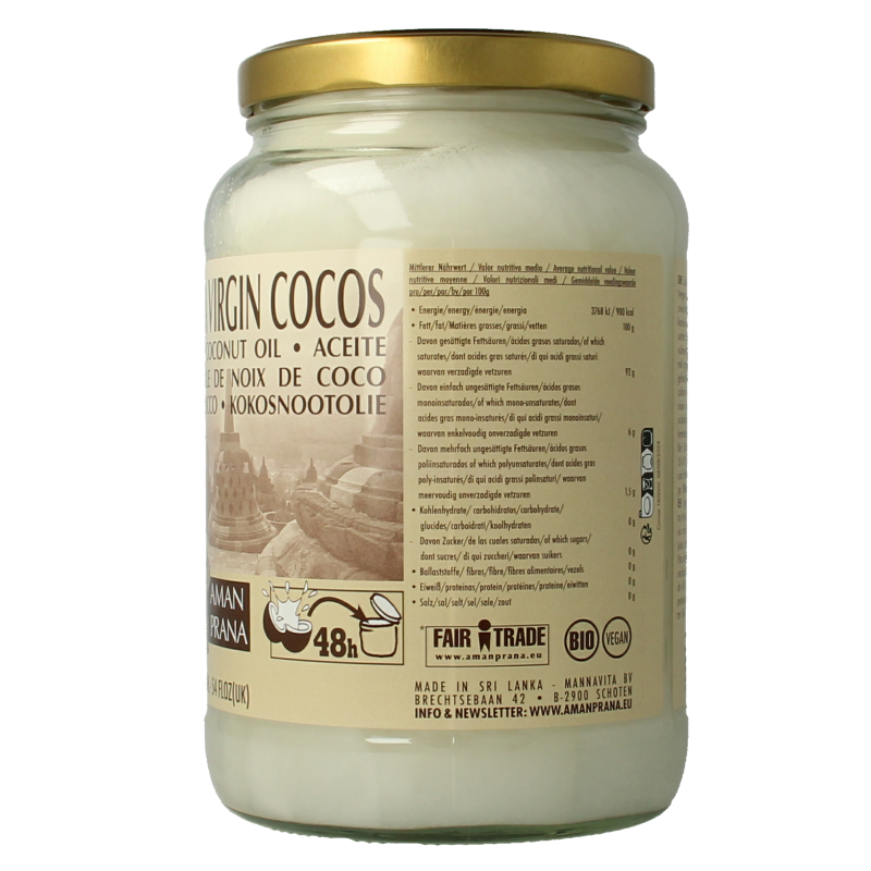 Amanprana Kokosnootolie bio 1600 Milliliter