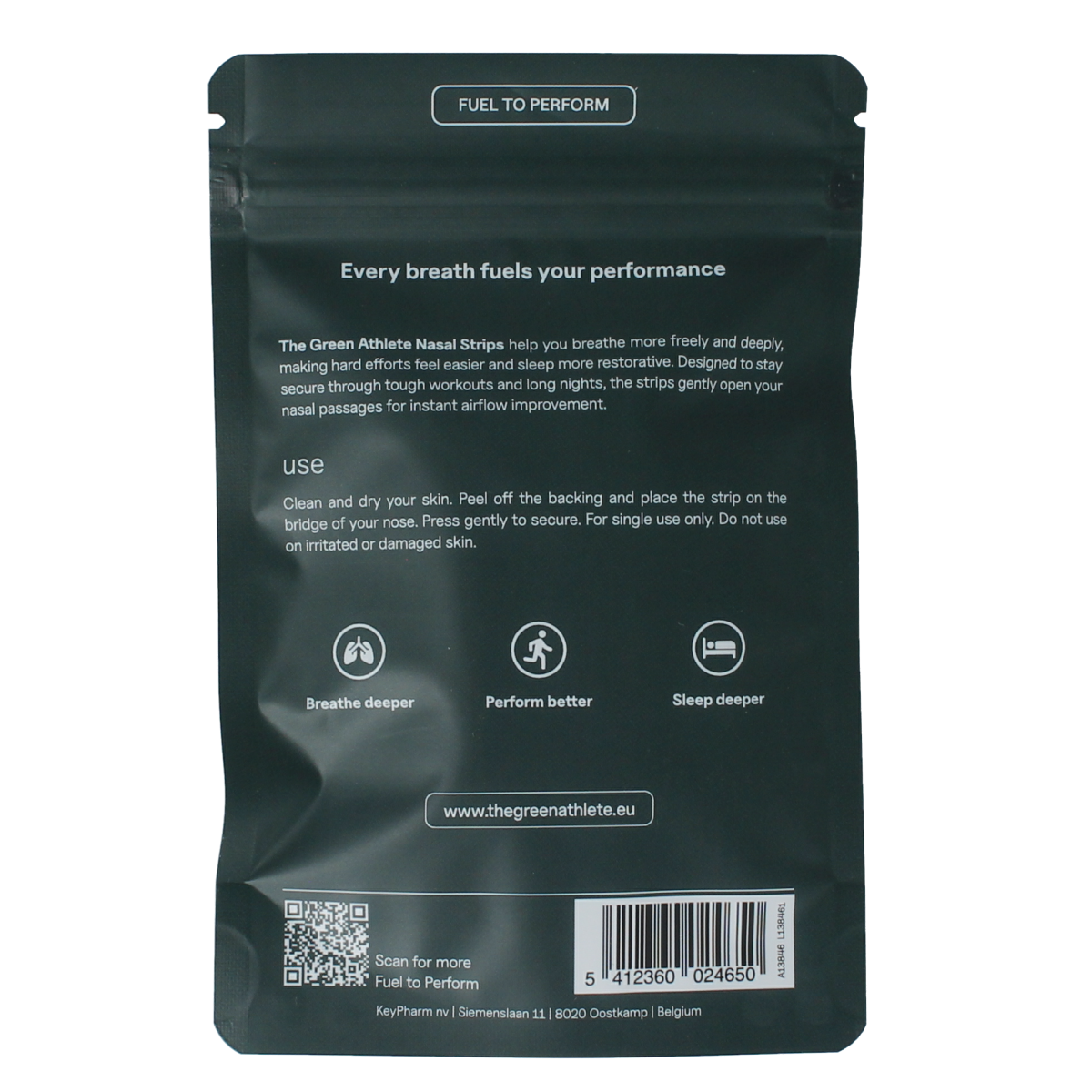 The Green Athlete TGA nasal strips 30.00 Stuks