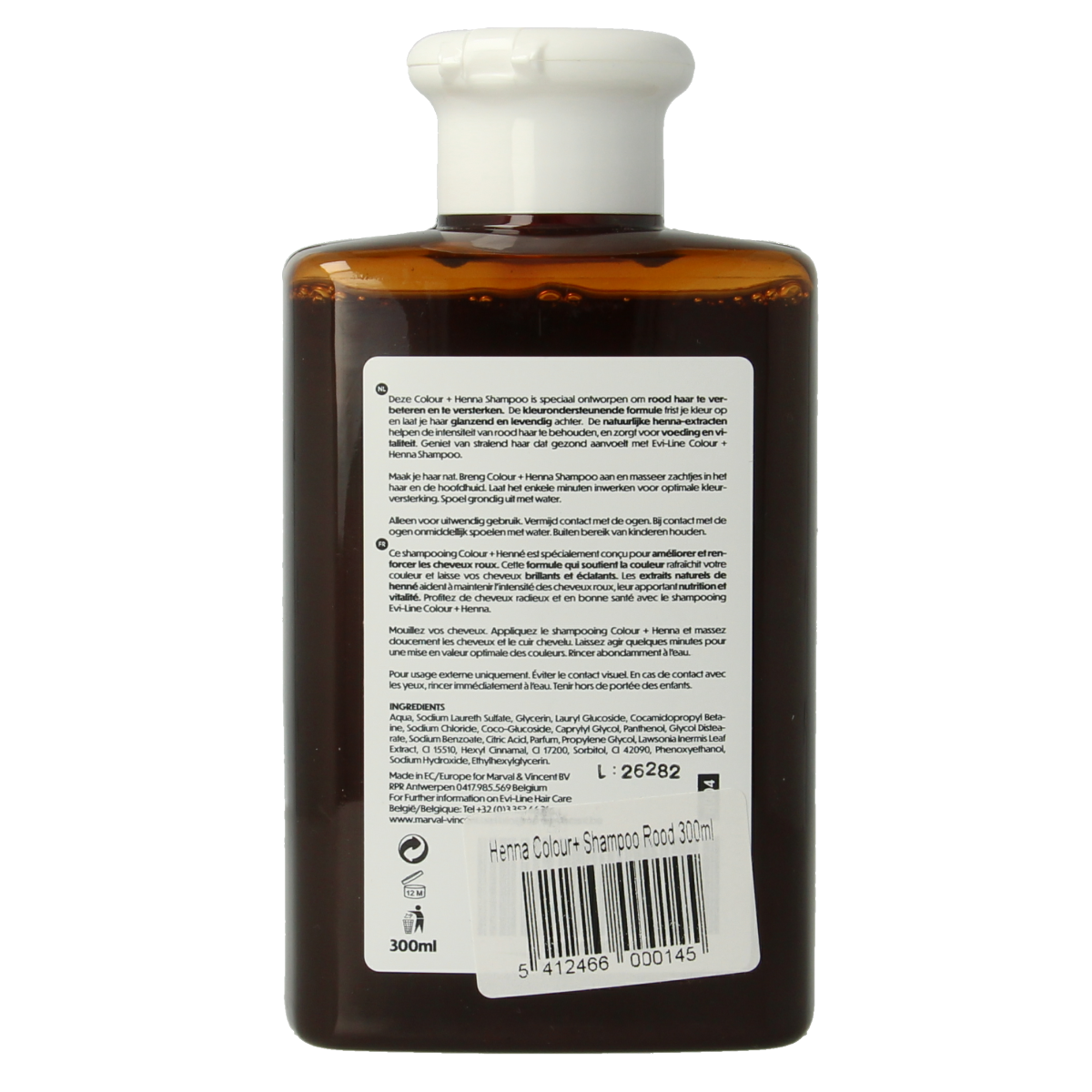Henna Cure&Care Shampoo colour + rood 300.00 Milliliter