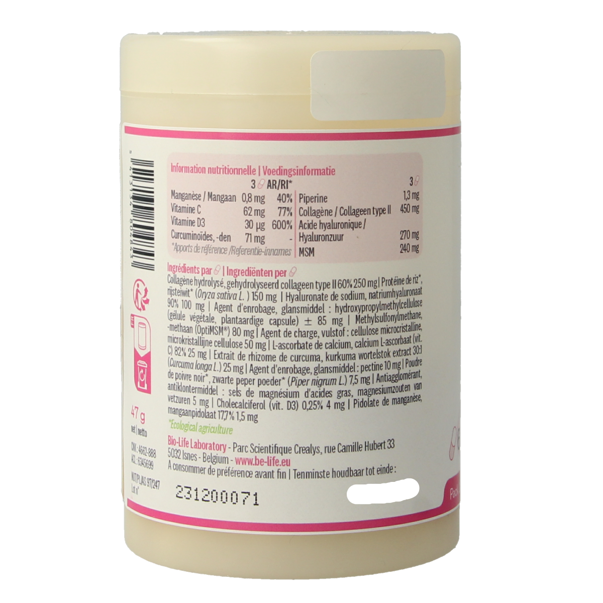 Be-Life Hydraflex 60.00 Capsules
