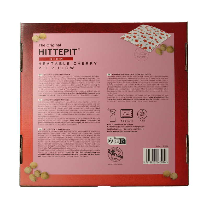 Hittepit Vierkant red cherry 1 Stuks