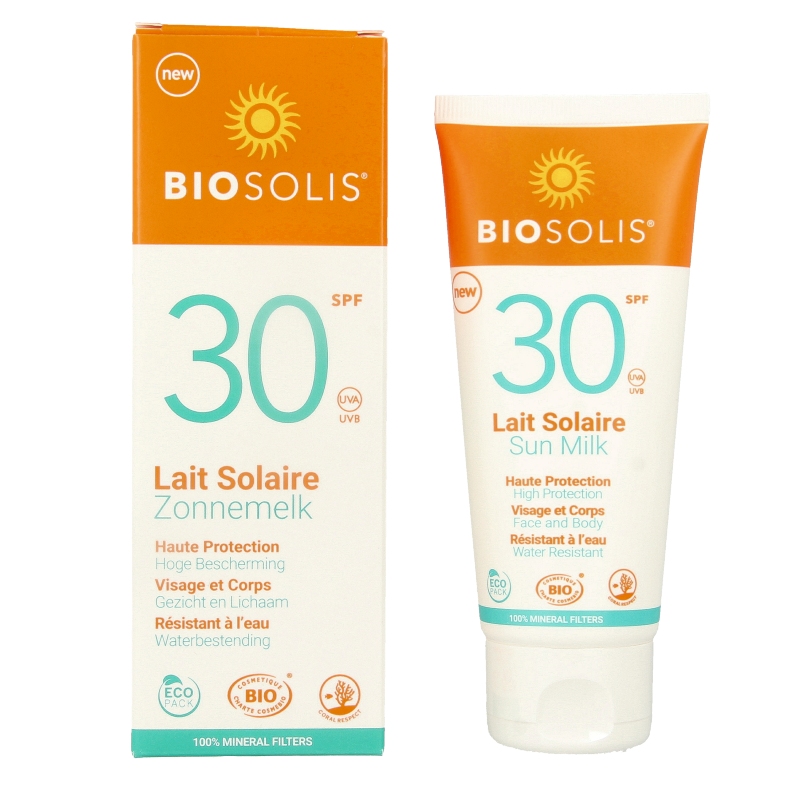 Biosolis Zonnemelk voor gezicht en lichaam SPF30 100 Milliliter