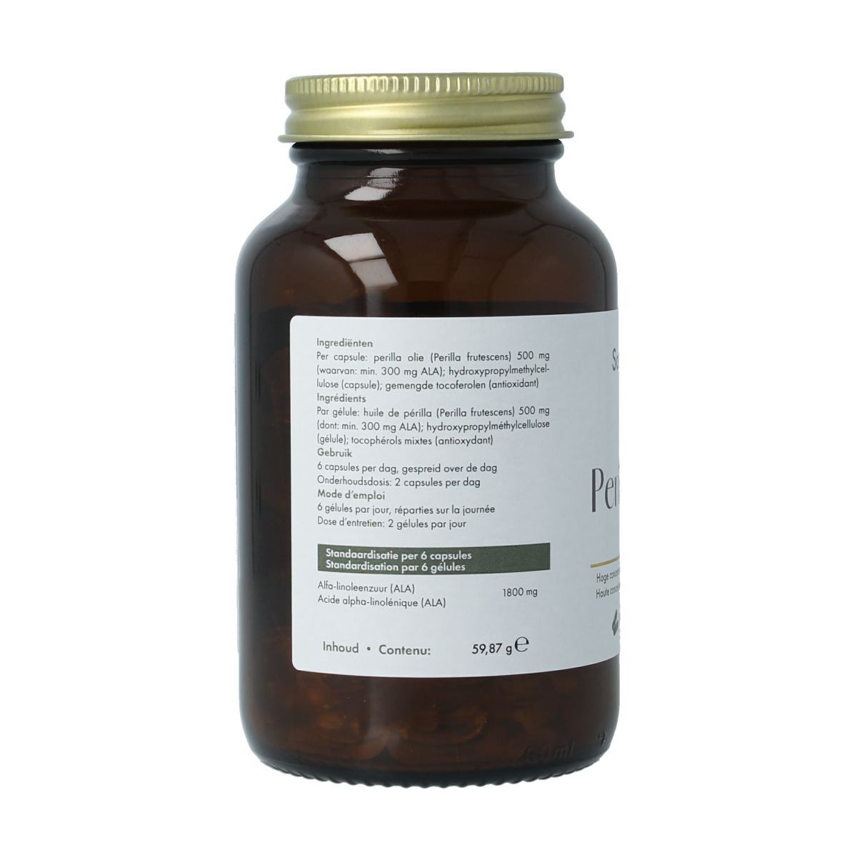 SoriaBel Perillan perilla olie 500mg bio 100.00 Capsules