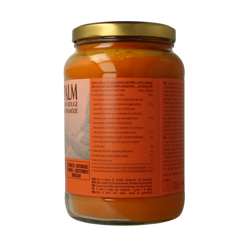 Amanprana Rode palm olie bio 1600 Milliliter