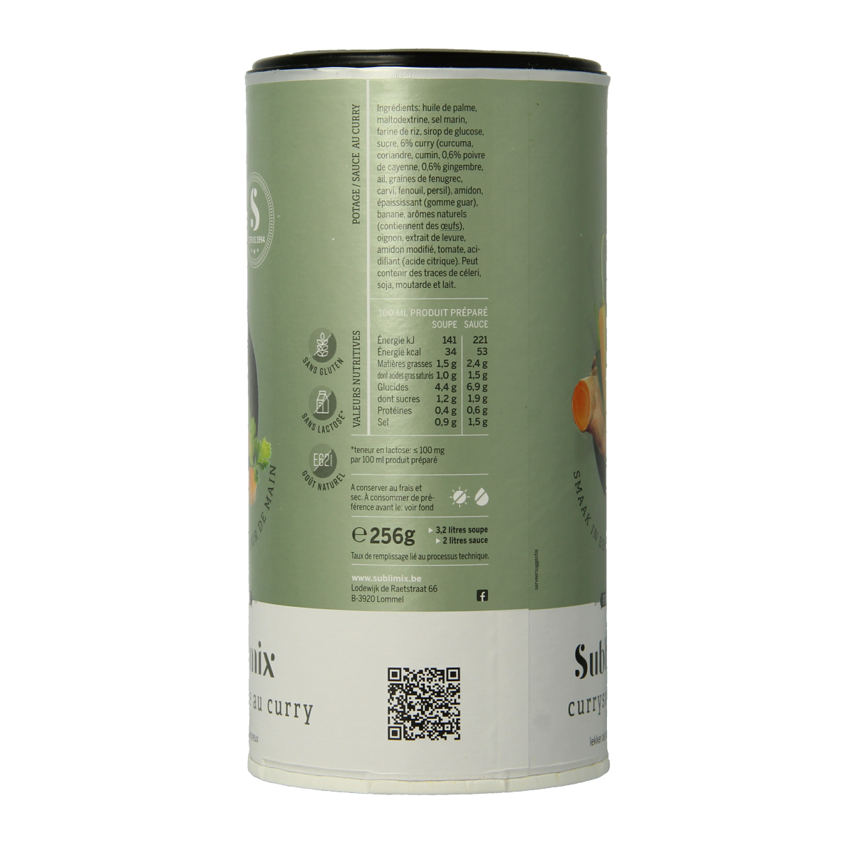 Sublimix Currysoep glutenvrij 256.00 Gram