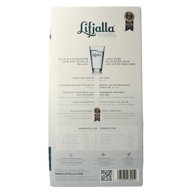 Lifjalla Water uit IJsland 5 Liter