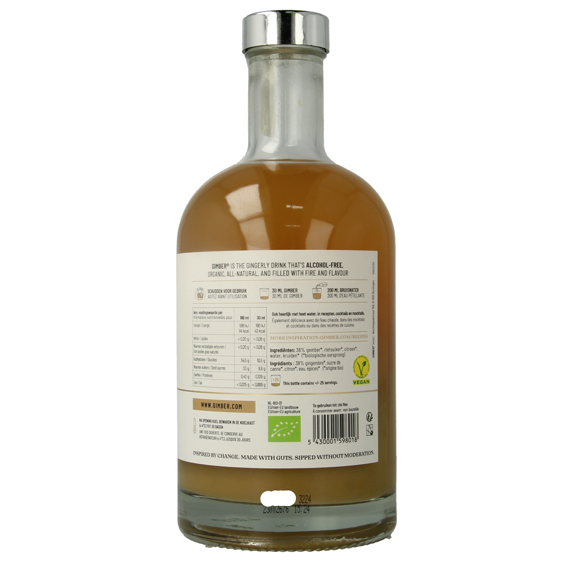 Gimber No. 1 original gember concentraat bio 700.00 Milliliter