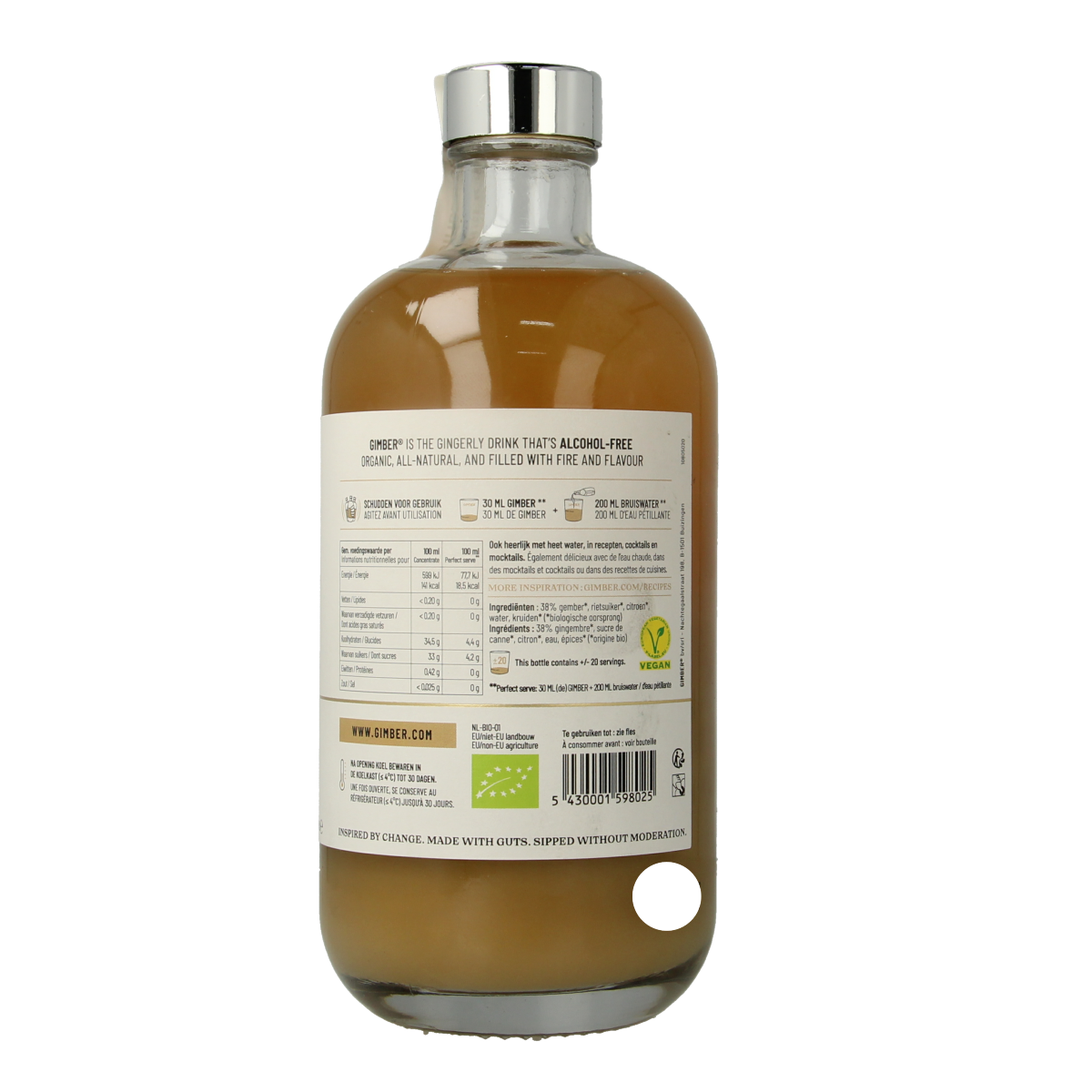 Gimber No. 1 original gember concentraat bio 500.00 Milliliter
